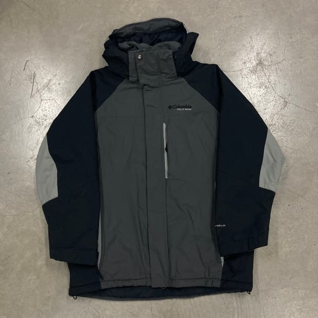 컬럼비아 믹스 컬러 스몰 로고 바람막이 점퍼