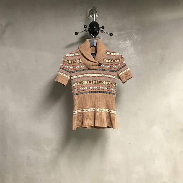 폴로 랄프로렌 페어아일 반팔 니트 S(W)