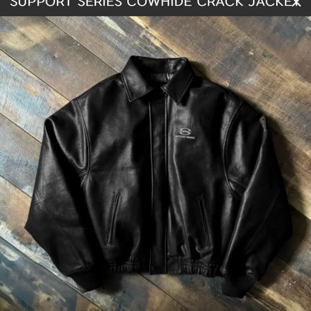 톰스벌스데이 카우하이드 레더 자켓 블랙 