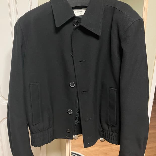 52) 드리스 반 노튼 트윌 자켓 블랙