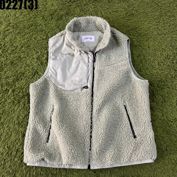 핑 플리스 조끼 자켓