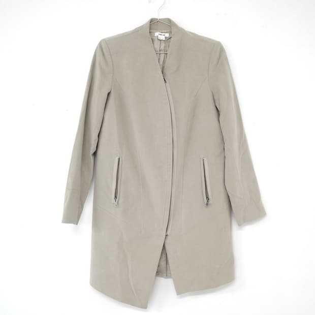 Helmut Lang Curved Zipper Coat