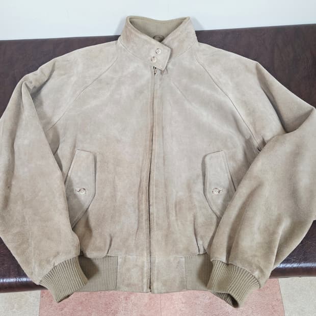 105~,L) 90s 폴로 스웨이드 헤링턴 자켓 베이지 팝니다