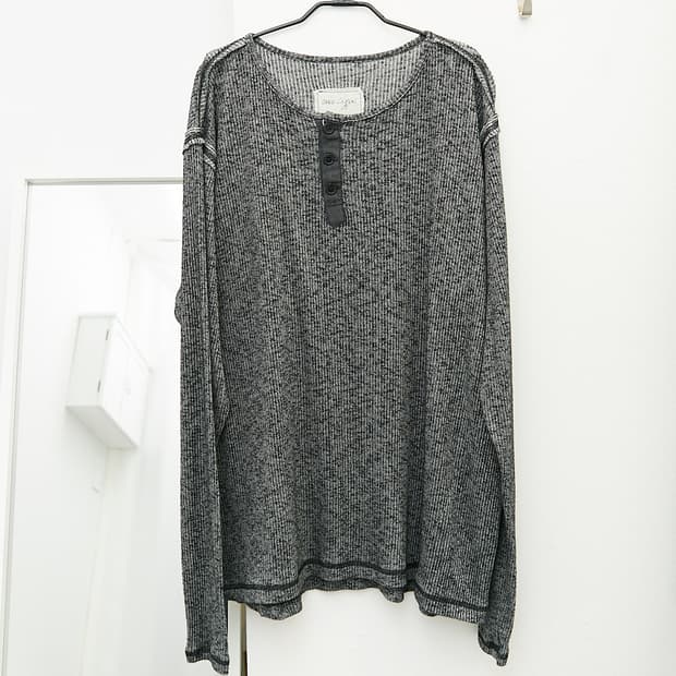 Henley Neck Long Sleeve T-Shirt