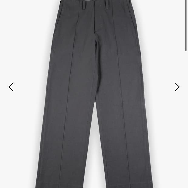 Stitch crease trouser (charcoal)