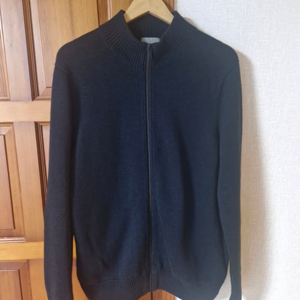 코스 니트집업 블랙 M (실측100~105)