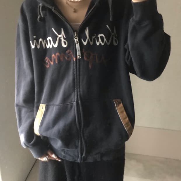 칼카니 00s 오버핏 후드집업