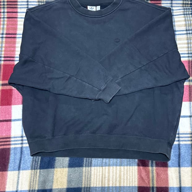 아디다스 스웻셔츠 (페이디드 블랙, L)