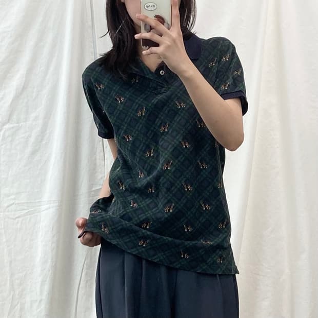 폴로 반팔 카라티 