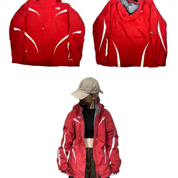노스페에스 레드 하이벤트 바람막이 등산 트랙 자켓 M