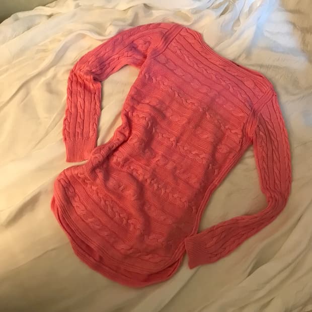 Polo 폴로랄프로렌 슬림핏 딸기우유 보트넥 니트