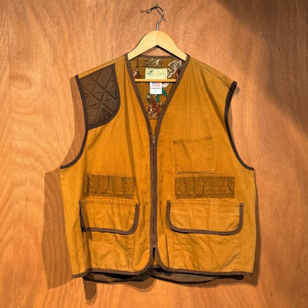 USA 60s 아메리칸필드 덕캔버스 헌팅 베스트 XL