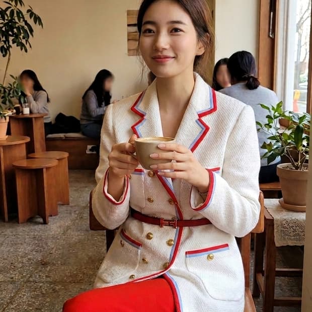 수입 직조 테이핑 자켓. 수지자켓