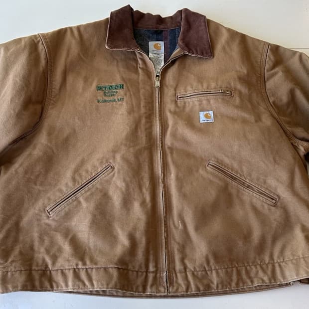 칼하트 J01 디트로이트 커스텀 자켓 브라운