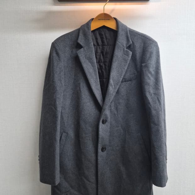 105) OLZEN 올젠 캐시미어 혼방 하프코트 팝니다