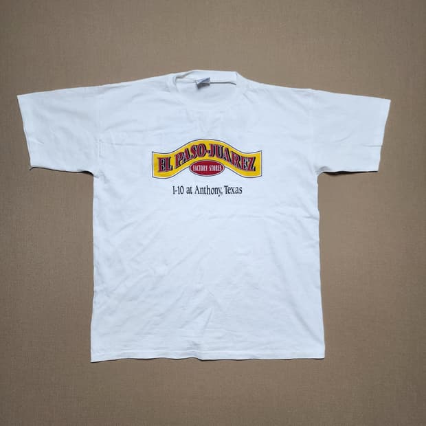 90s USA El Paso Juarez Factory Store 티셔츠