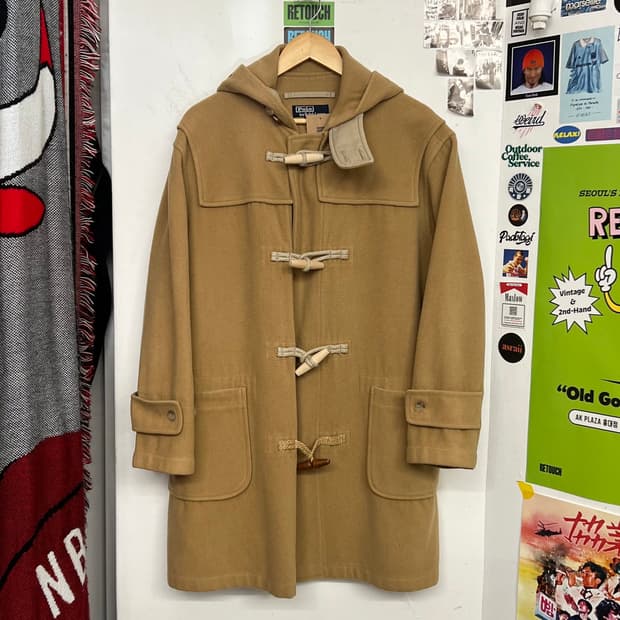 90‘s 폴로 울 더플 코트