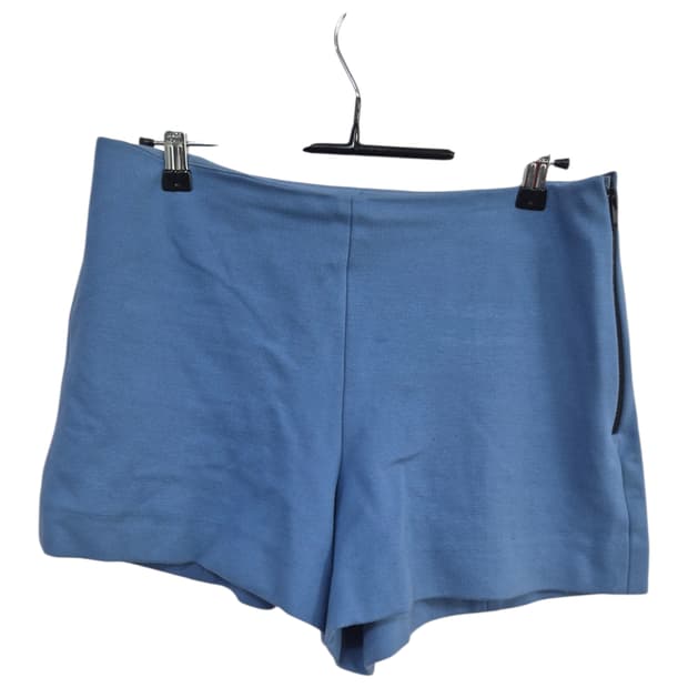 소니아 블루 색상 옆지퍼 반바지