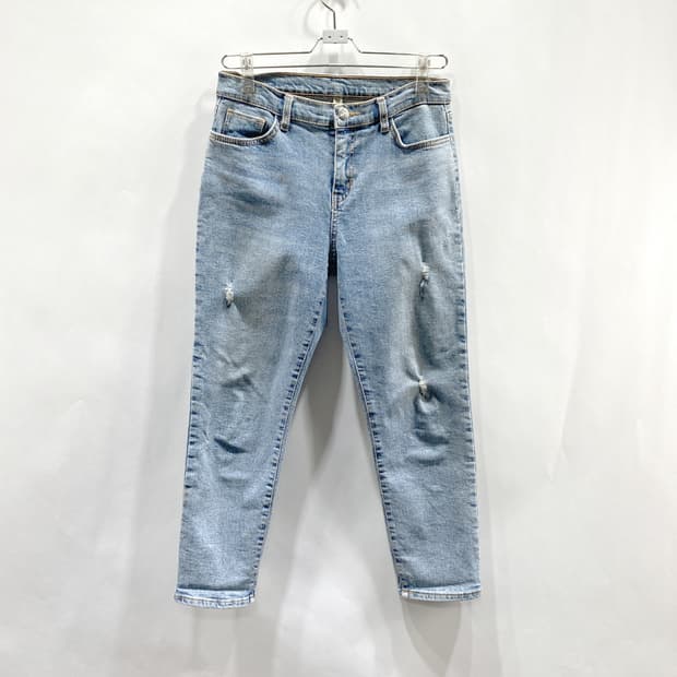 여성 캐쥬얼 찢청 청바지 일자 28 