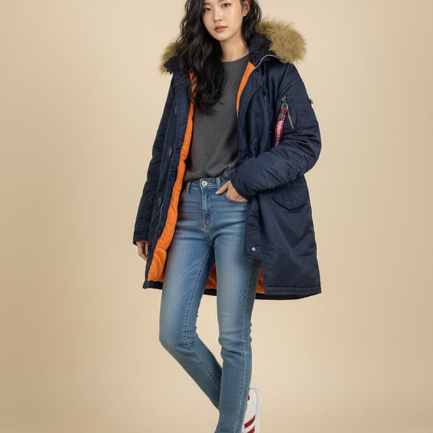 알파 인더스트리 N-3B 익스트림 콜드 웨더 스노클 파카