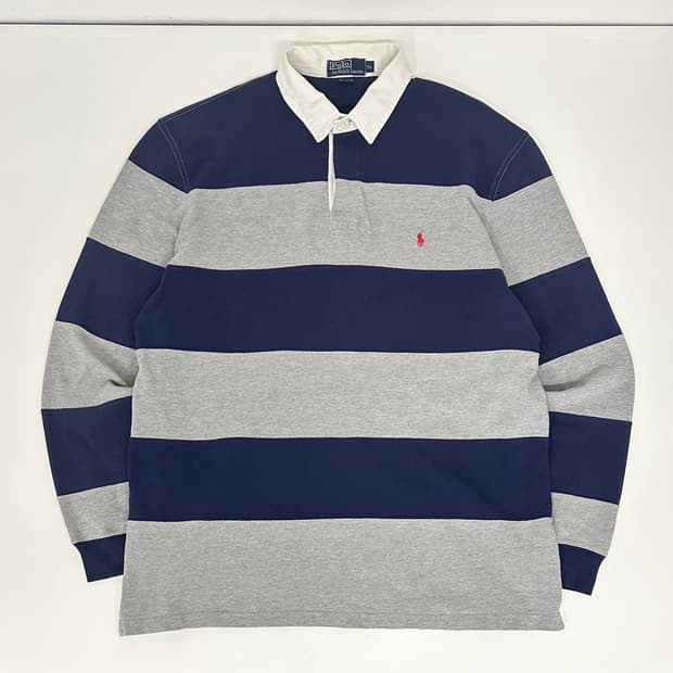 폴로 스트라이프 럭비셔츠 
