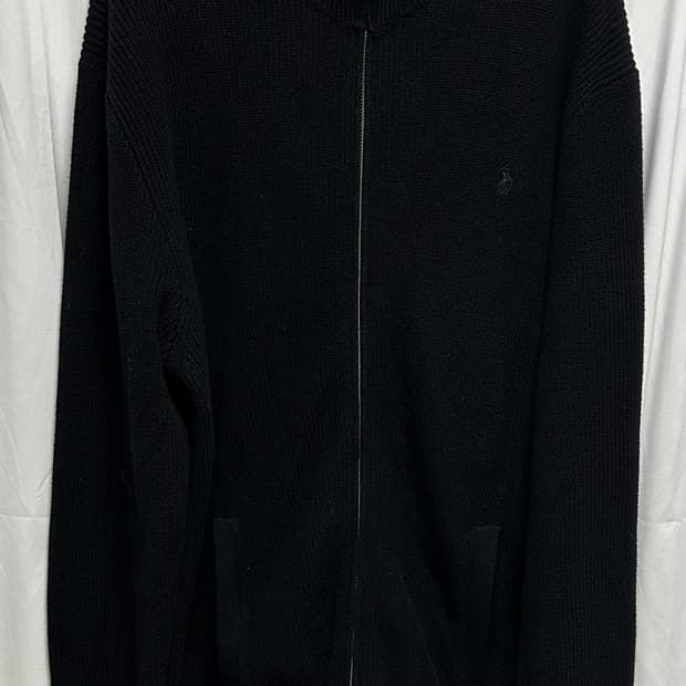 no.94 폴로 랄프로렌 블랙 니트 풀집업 2xl 새상품급