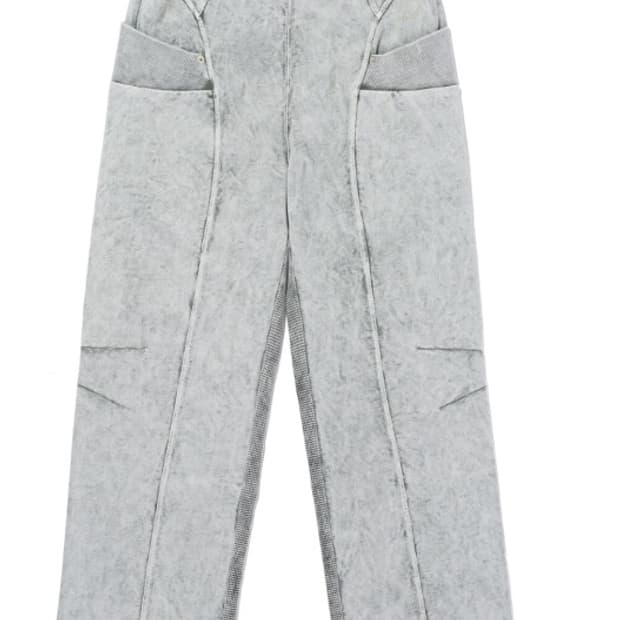 미스치프 컷오프 스웻팬츠 그레이 