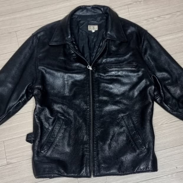 로보사 80-90s 블랙 소가죽 스포츠자켓 점퍼(100-105)