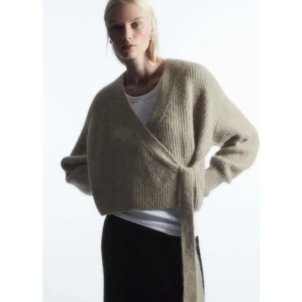 COS 코스 여성 울 알파카 가디건 M