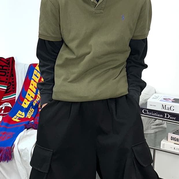 폴로 랄프로렌 카키 신형 pk M
