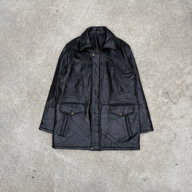 리얼 레더 패치워크 카코트 (양가죽)