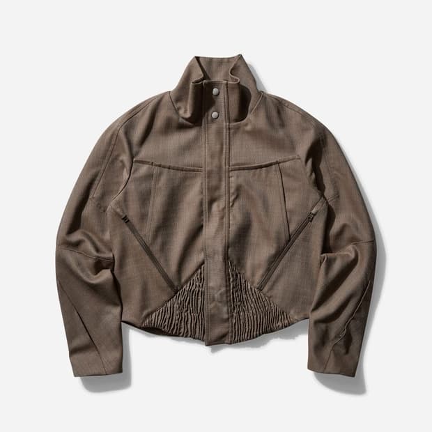 키코 코스타디노브 25SS 자파 크롭 자켓 브라운