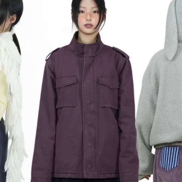 어스지구 필드자켓 퍼플