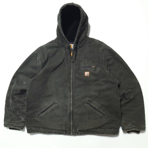 칼하트 J141 샌드스톤 덕 시에라 워크 자켓 모스