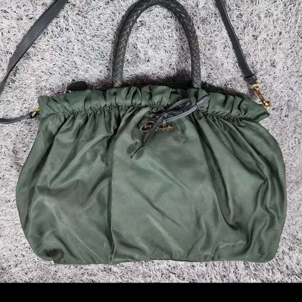 프라다 나일론 리본 토트백 숄더백