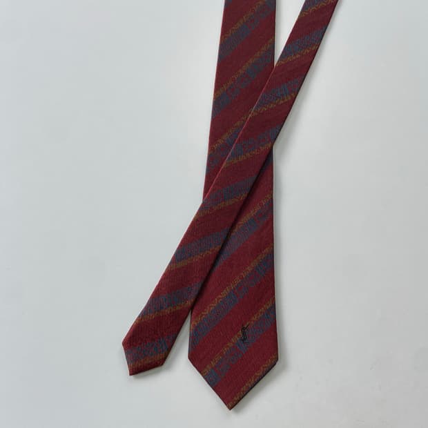 입생로랑(YSL)명품 정품 심플로고 넥타이 8cm