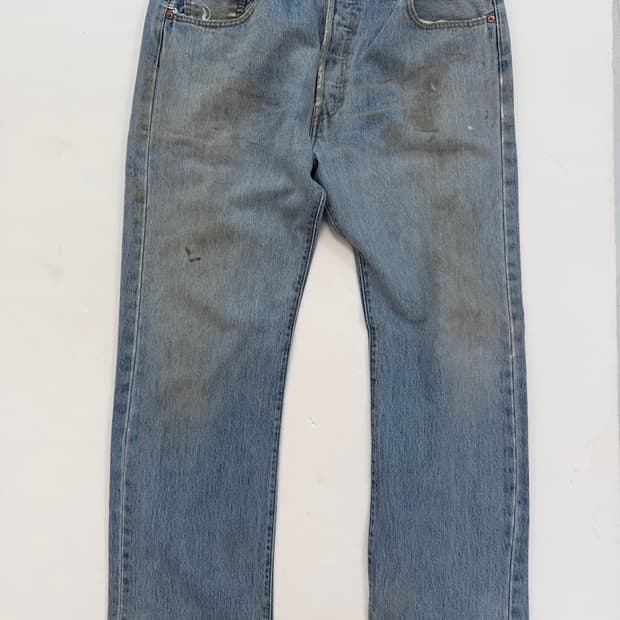 리바이스 501 vtg 연청 데님
