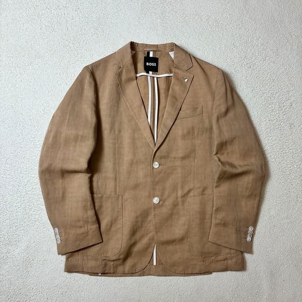 휴고보스 신형 린넨 리오셀 콤비 블레이저 PN7450