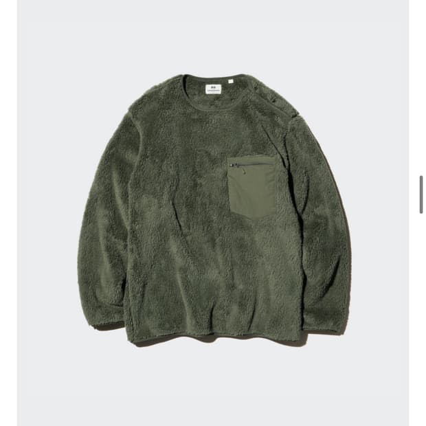 유니클로 엔지니어드 가먼츠 후리스 풀오버 L