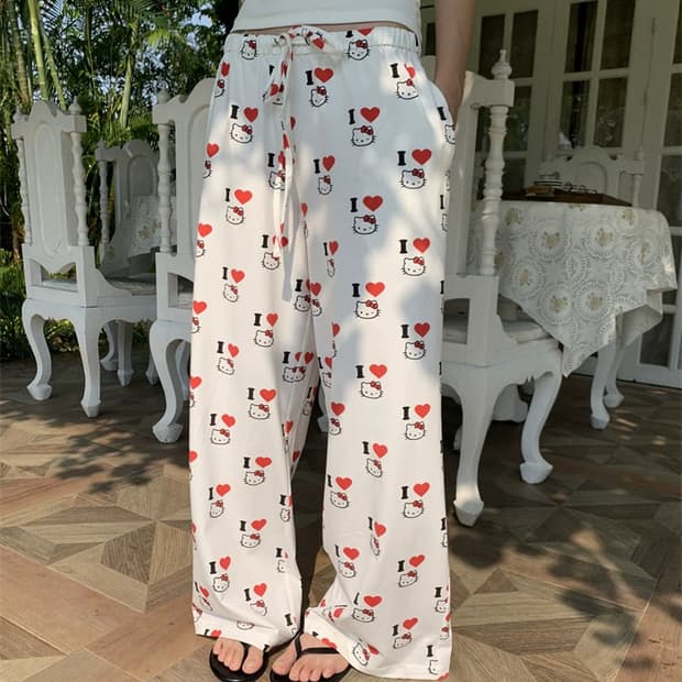 Sleep at 11 아이러브 헬로키티 트레이닝 팬츠