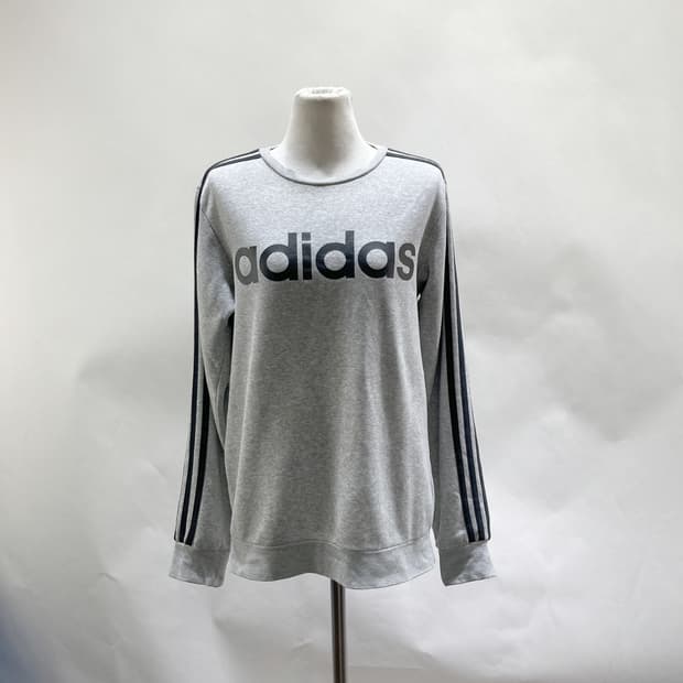 아디다스 여성 긴팔티 그레이 S90
