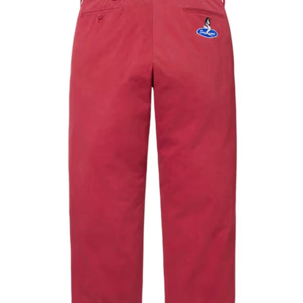 슈프림 25fw 핀업걸 치노 레드 30