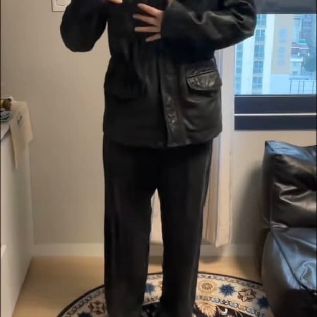 캘빈클라인 m65 레더 카코트