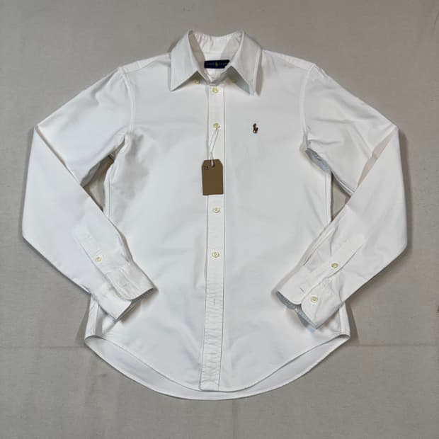 XS) 폴로 랄프로렌 클래식 화이트 옥스포드 셔츠 T5