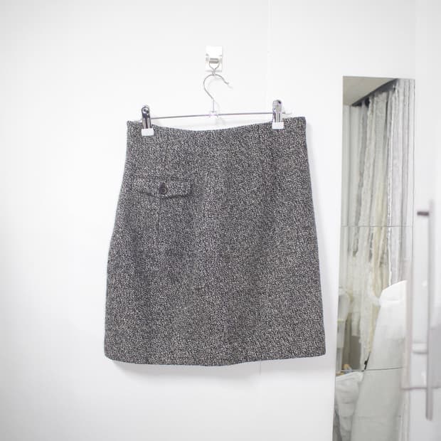 jil sander viskose one pocket skirt 