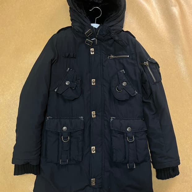 빈티지 세실맥비 블랙 야상 점퍼 패딩 와투케