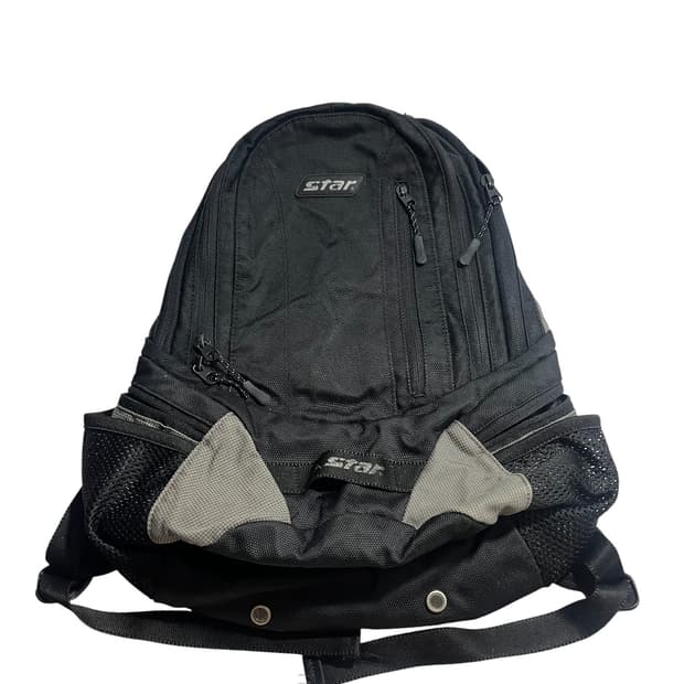 Star 00s 블랙 그레이 하이킹 백팩