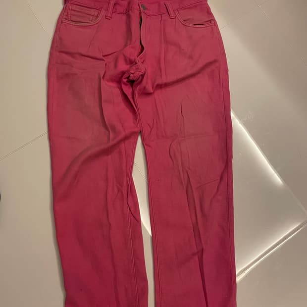 Evisu 빈티지 데님 pink