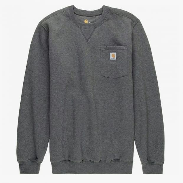 [L]칼하트 기모 포켓맨투맨 차콜