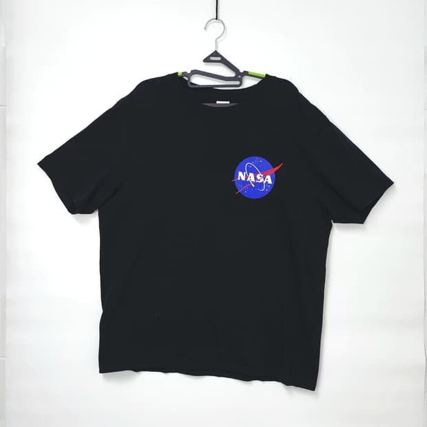 NASA 블랙 반팔티 100-105